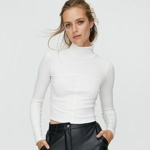 Aritzia Wilfred Free Moon Cropped Turtleneck